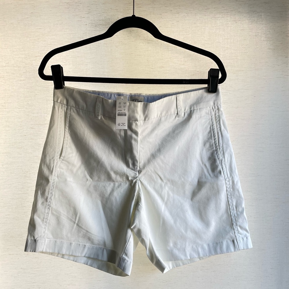 NWT J.Crew White 7" Shorts